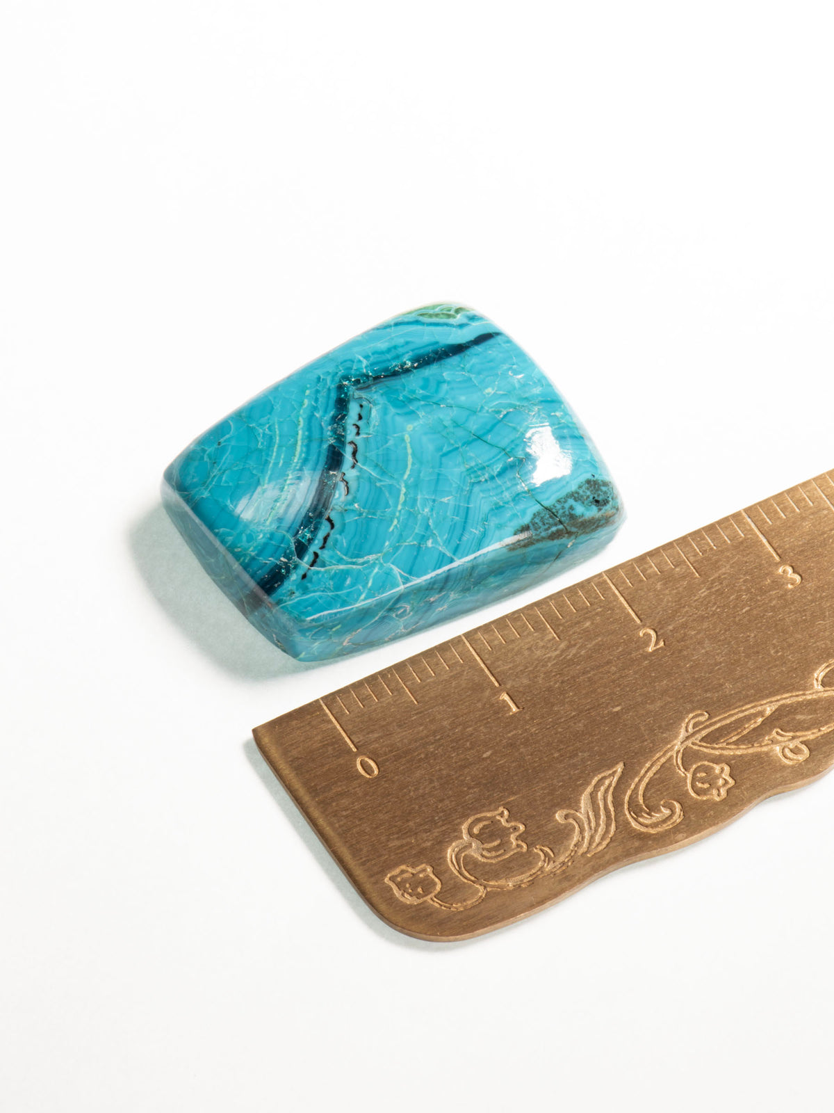 Peruvian Chrysocolla — Shallow Sea View 25mm 8g