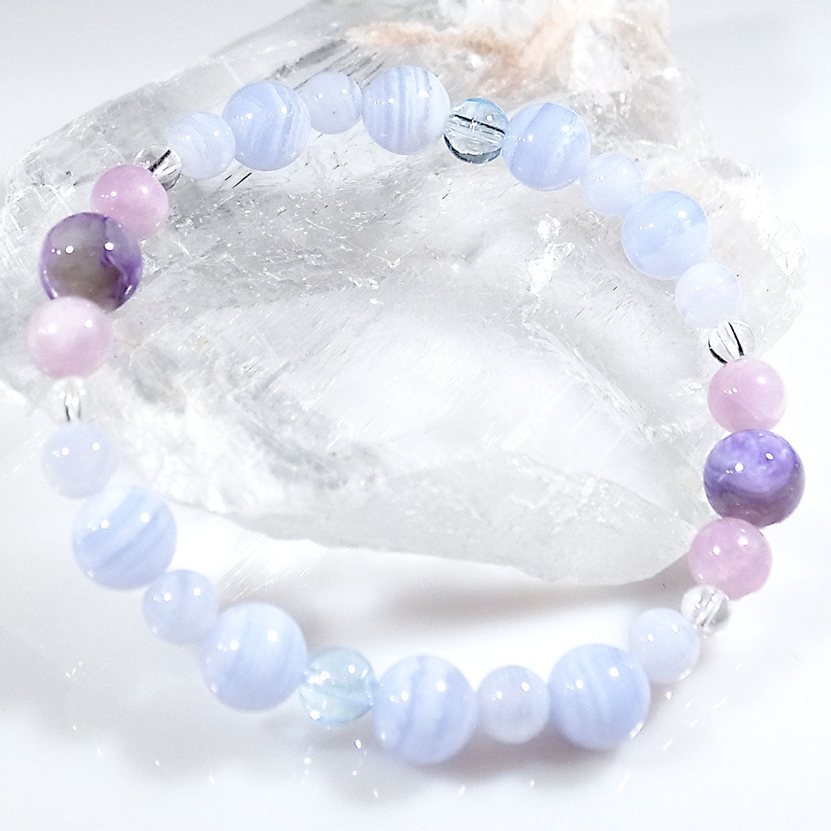 ブルーレースアゲート ブレスレット 安堵の腕輪