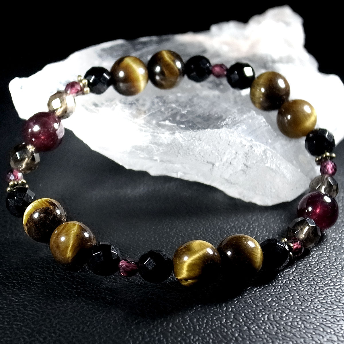 ガーネット タイガーアイ ブレスレット 地上の瞳