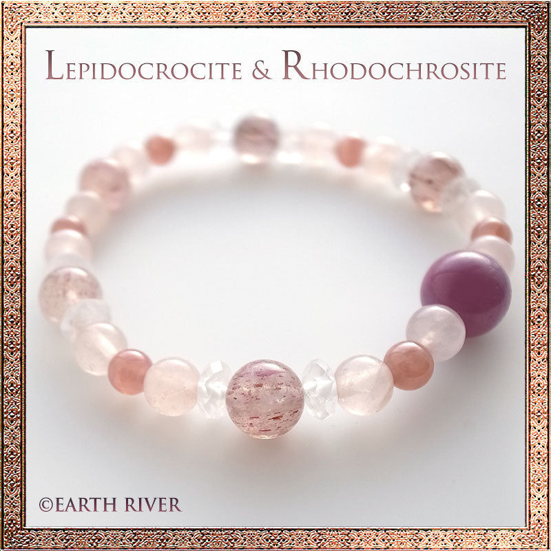 レピドクロサイト インカローズ ブレスレット 薔薇色の腕輪