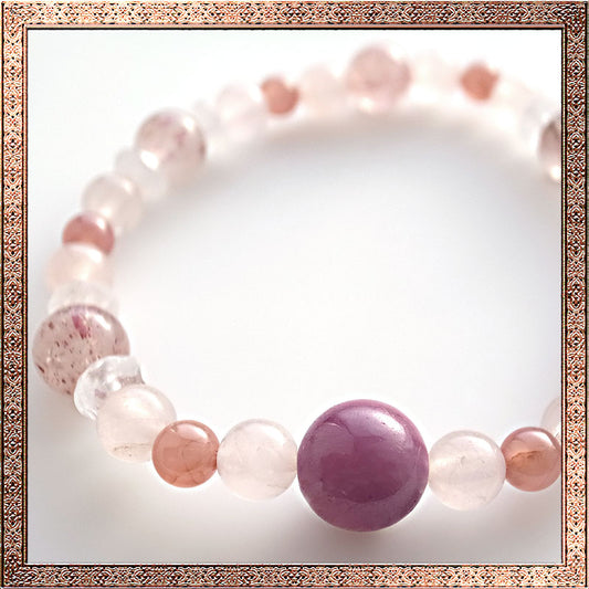 レピドクロサイト インカローズ ブレスレット 薔薇色の腕輪