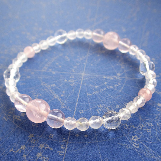 ローズクォーツ ブレスレット White Rose