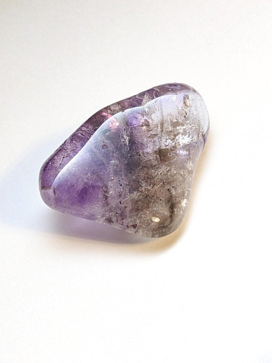 Polished Brandberg Smoky Amethyst Quartz 36mm 12g