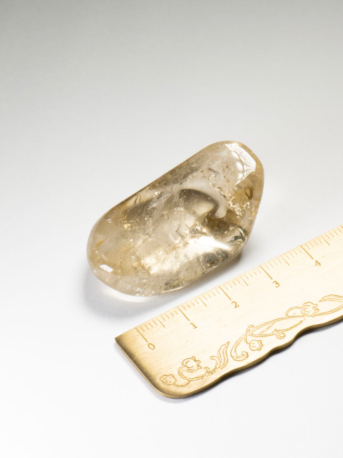 Natural Citrine Polished - DR Congo 41mm 21g