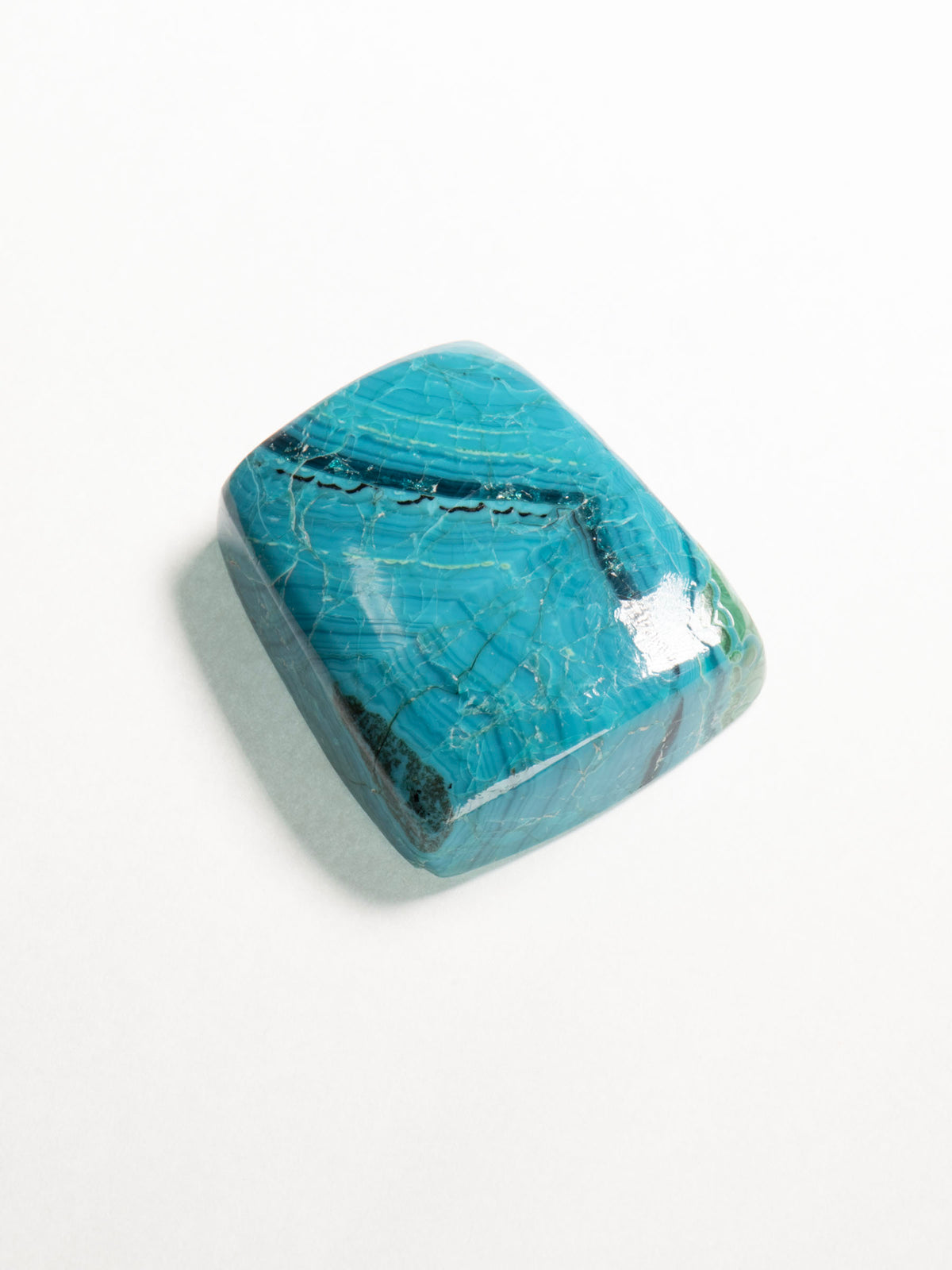 Peruvian Chrysocolla — Shallow Sea View 25mm 8g