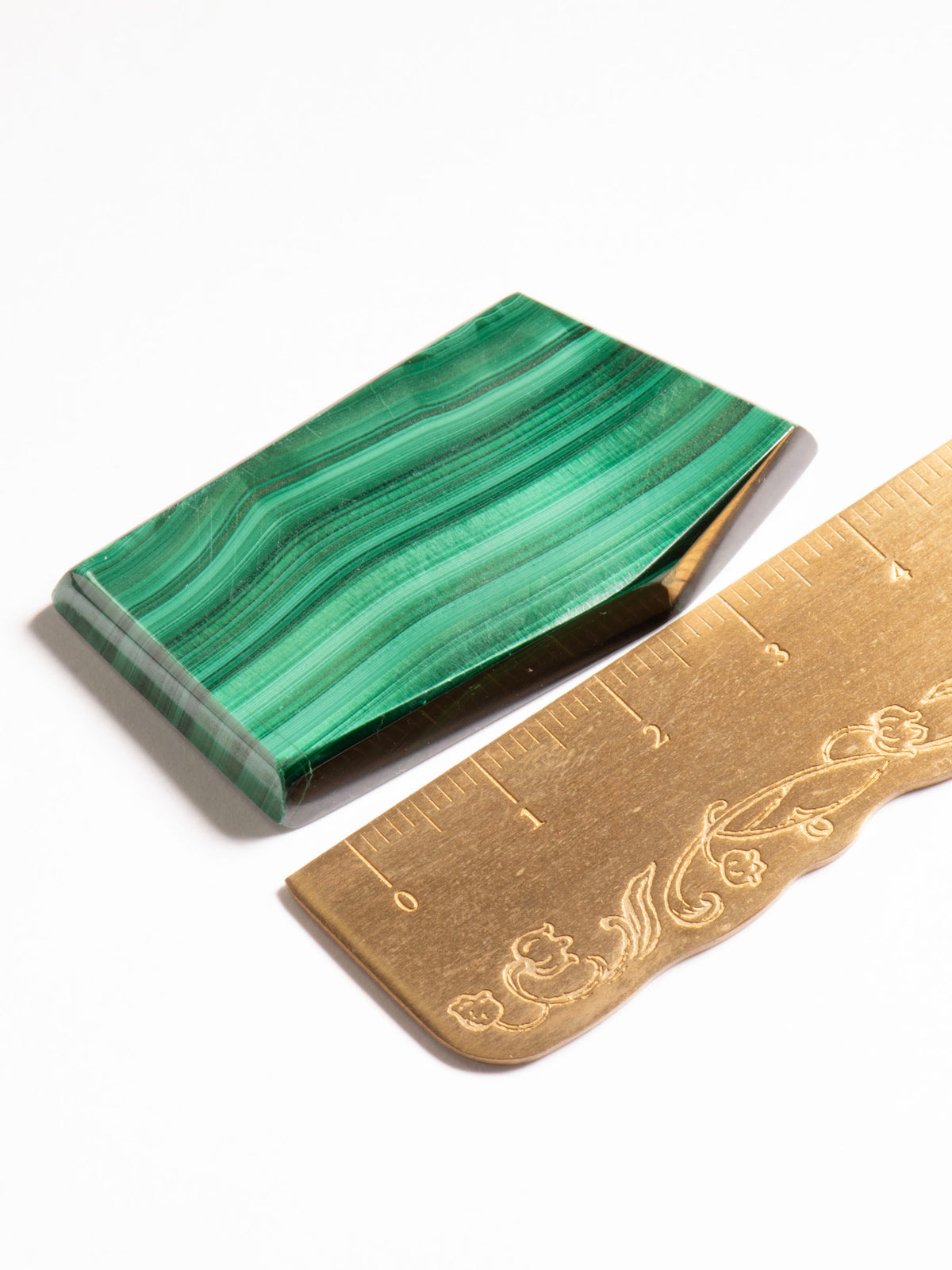 Vivid Green Banded Malachite - Congo 45mm 22g