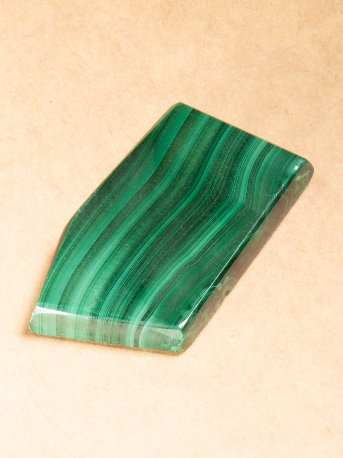 Vivid Green Banded Malachite - Congo 45mm 22g