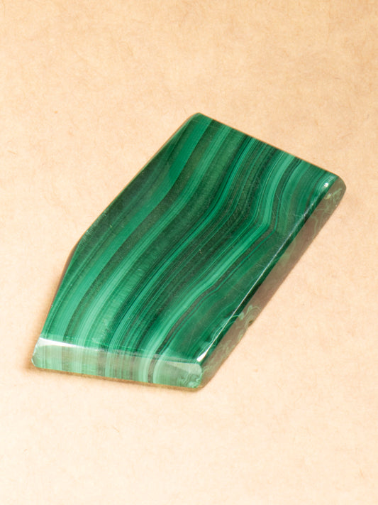Vivid Green Banded Malachite - Congo 45mm 22g