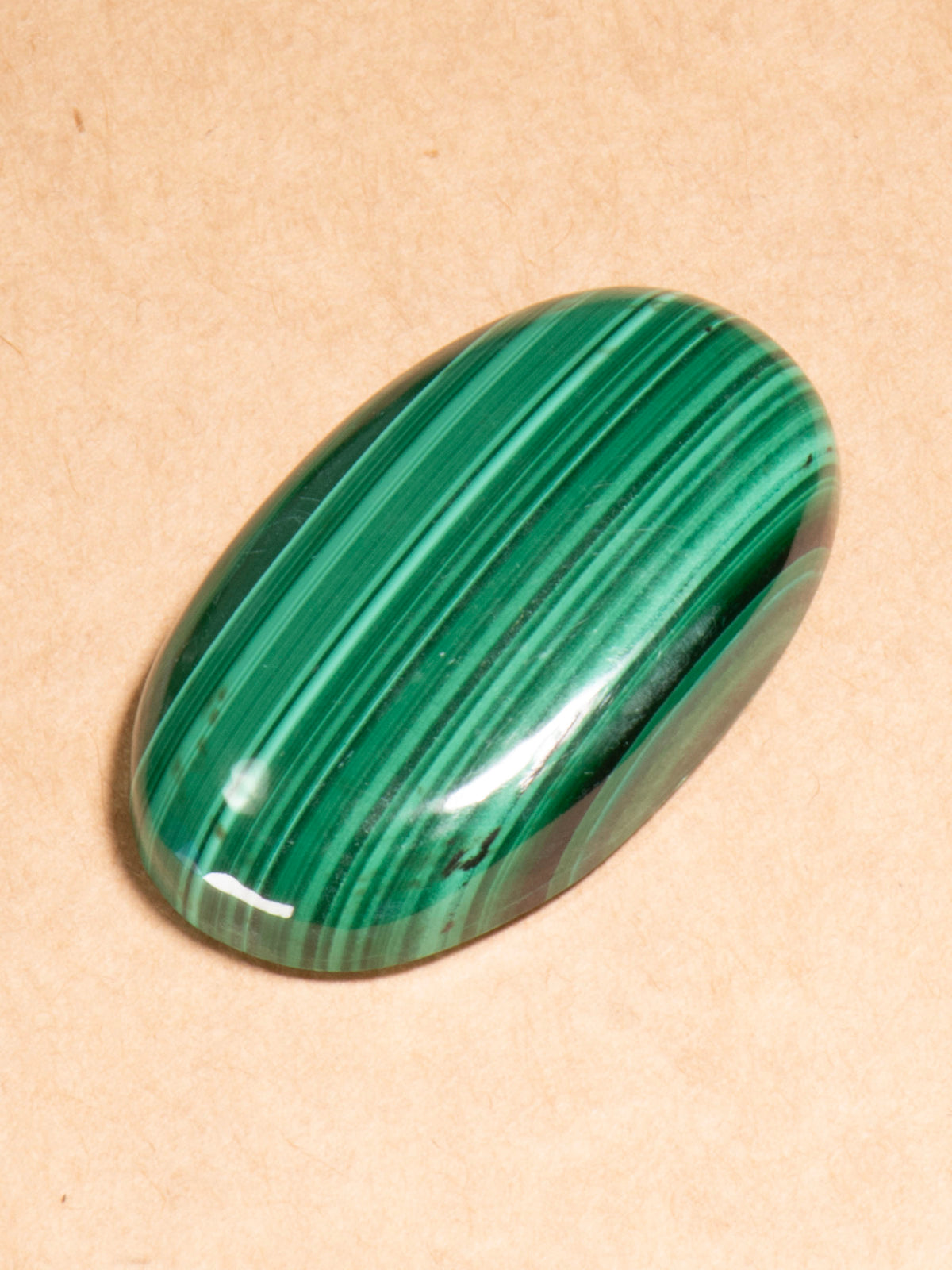 Vivid Green Banded Malachite - Congo 36mm 15g