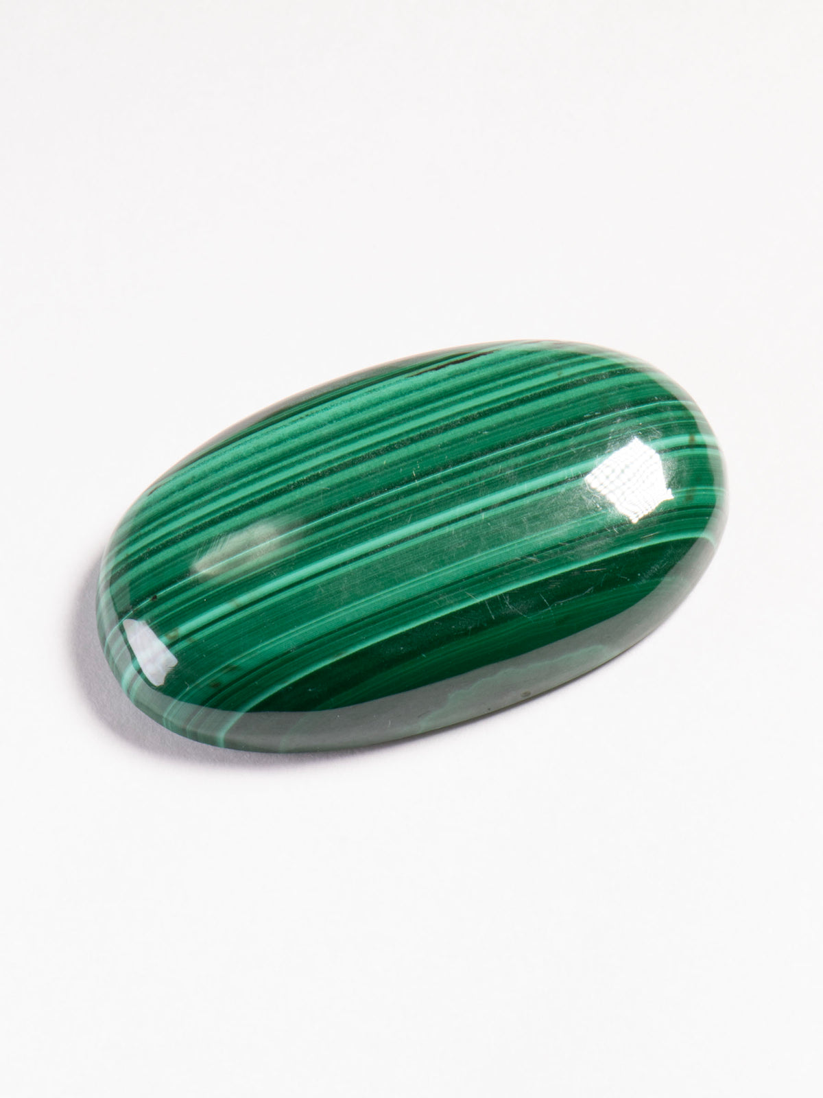 Vivid Green Banded Malachite - Congo 36mm 15g