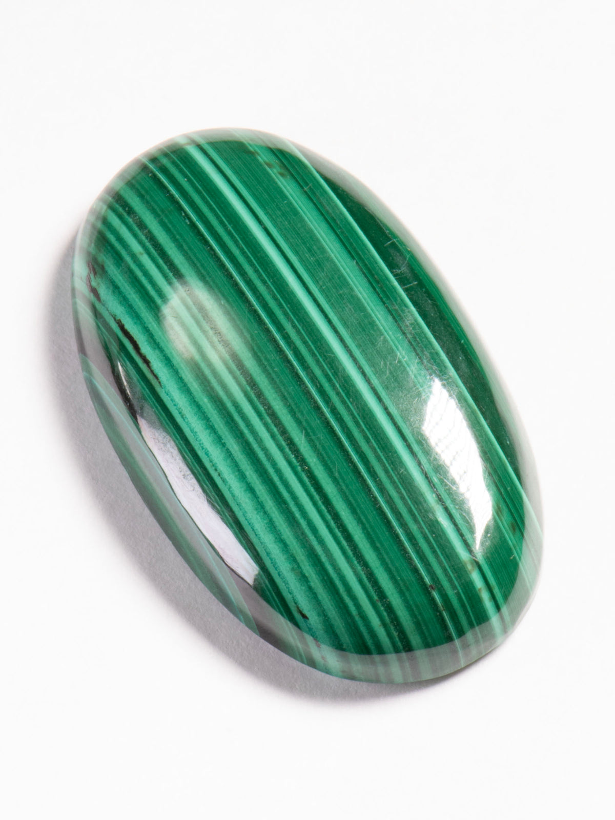 Vivid Green Banded Malachite - Congo 36mm 15g