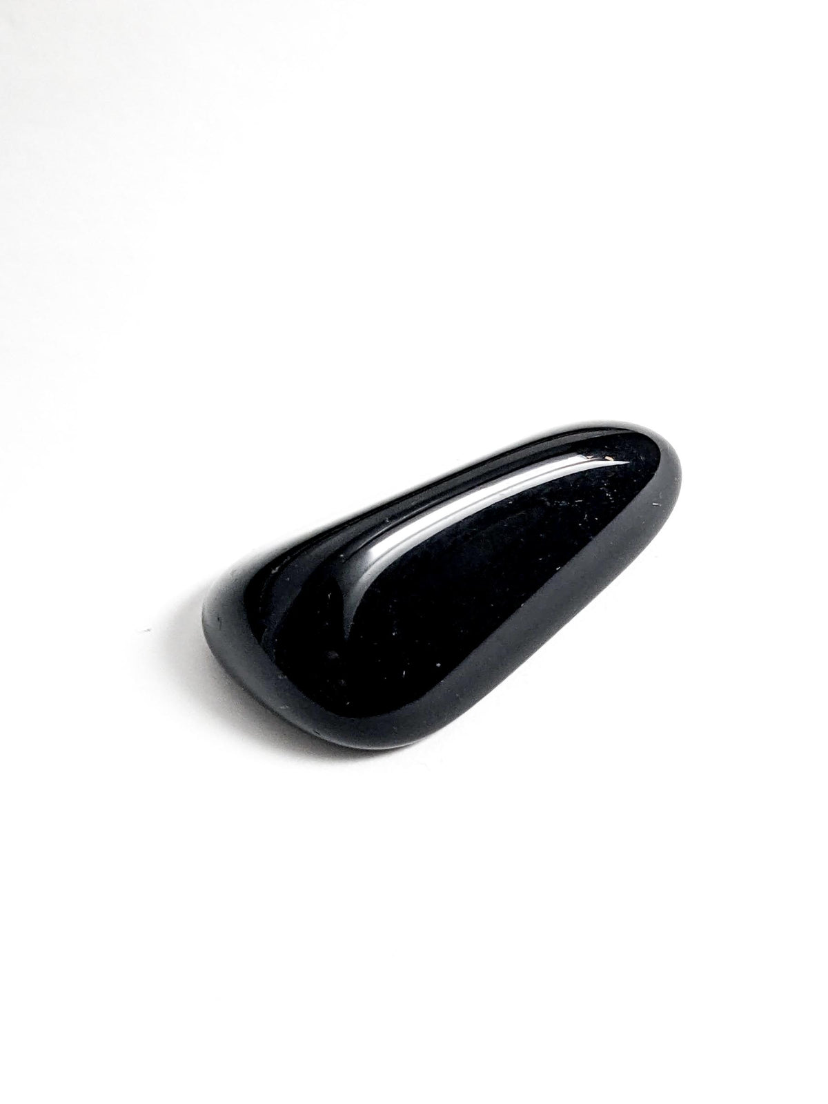 Black Smoky Quartz Polished Pebble 37mm 13g
