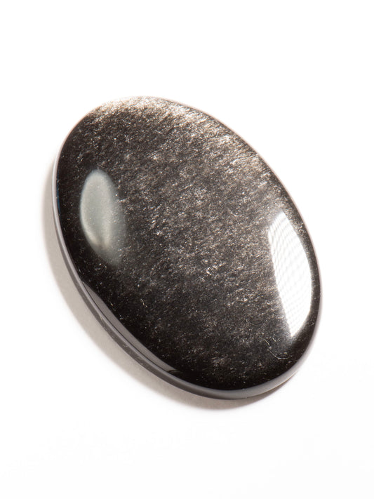 Silver Sheen Obsidian — Mexico 44mm 11g