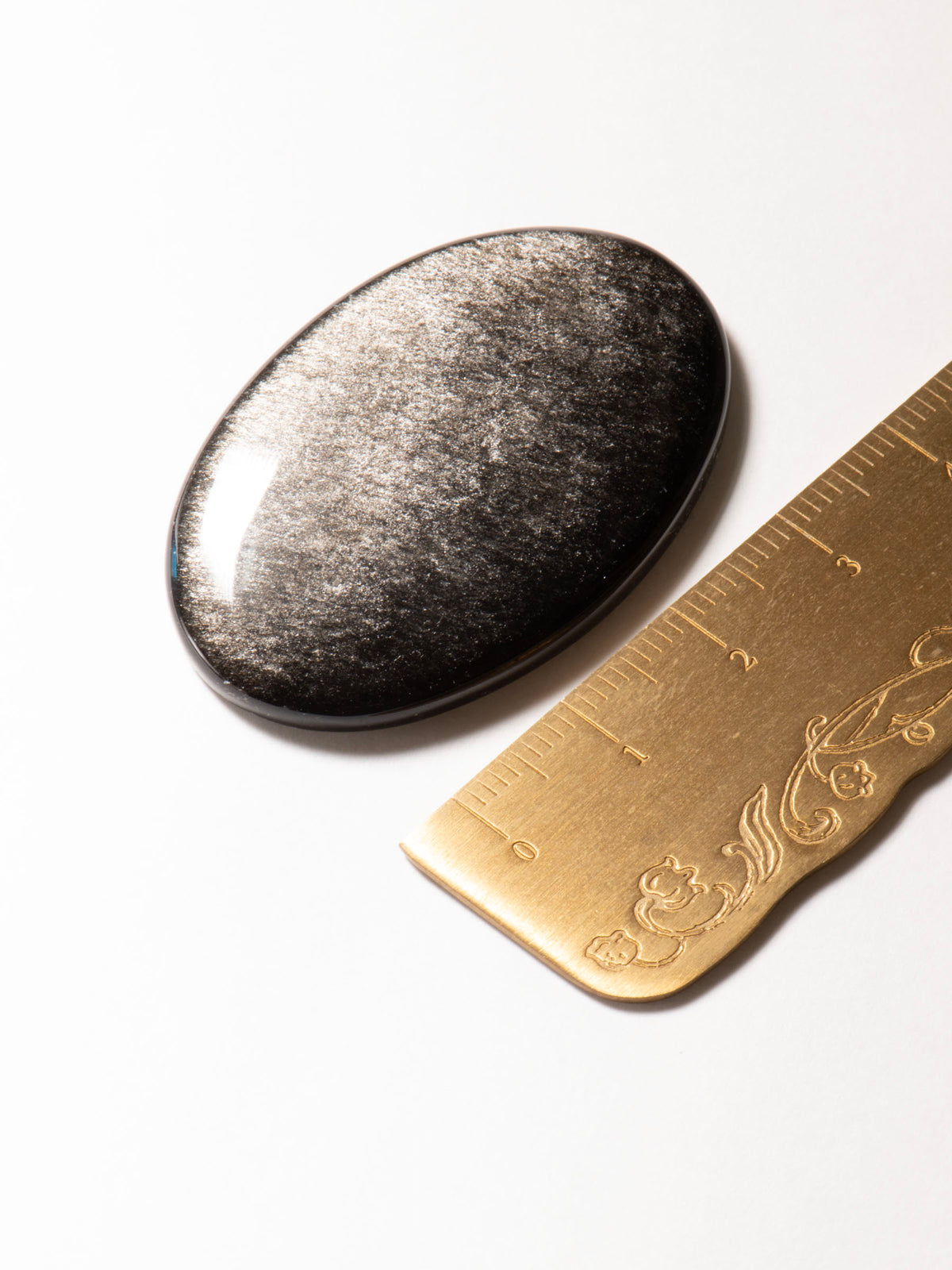 Silver Sheen Obsidian — Mexico 44mm 11g