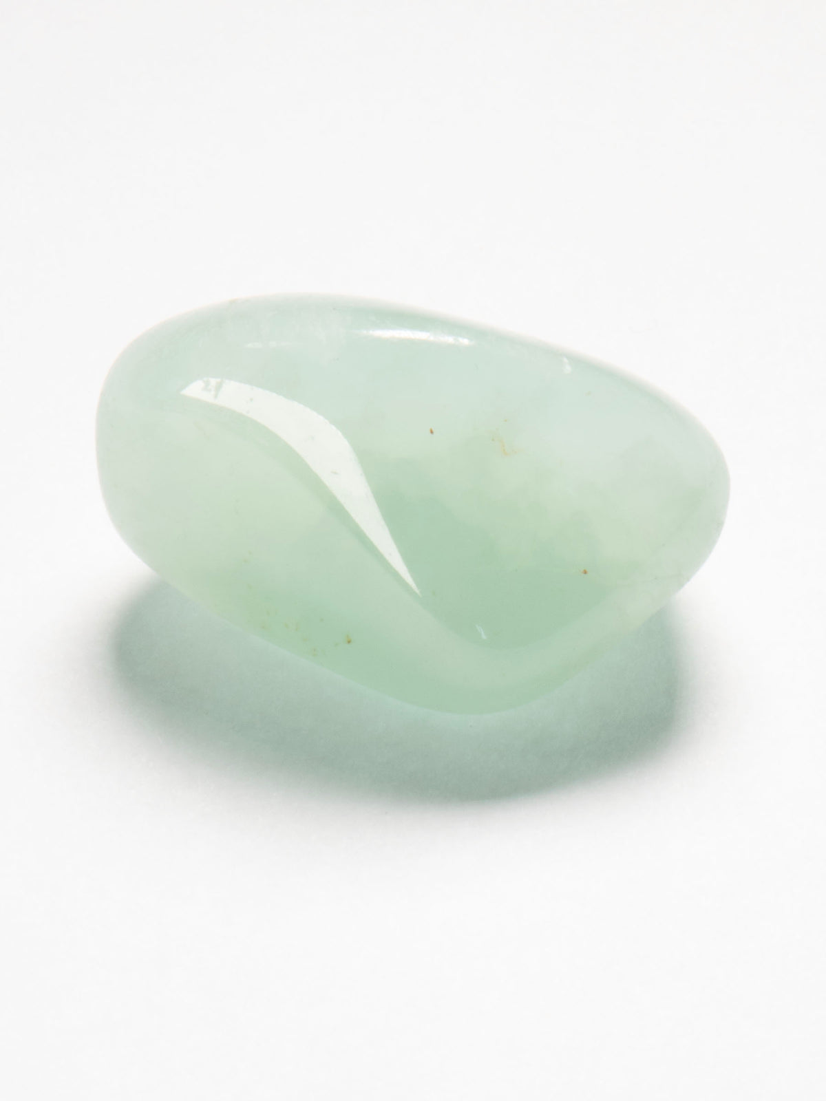 Muscat-Green Prehnite Polished Pebble 34mm 21g