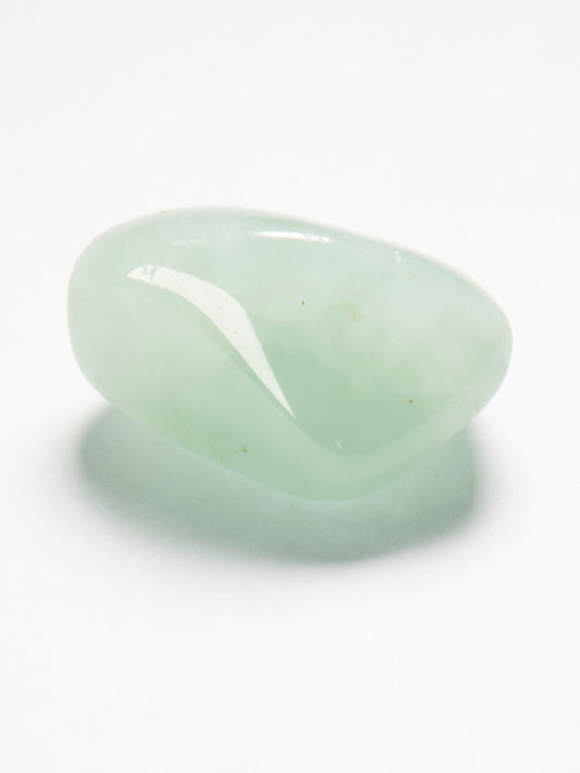 Muscat-Green Prehnite Polished Pebble 34mm 21g