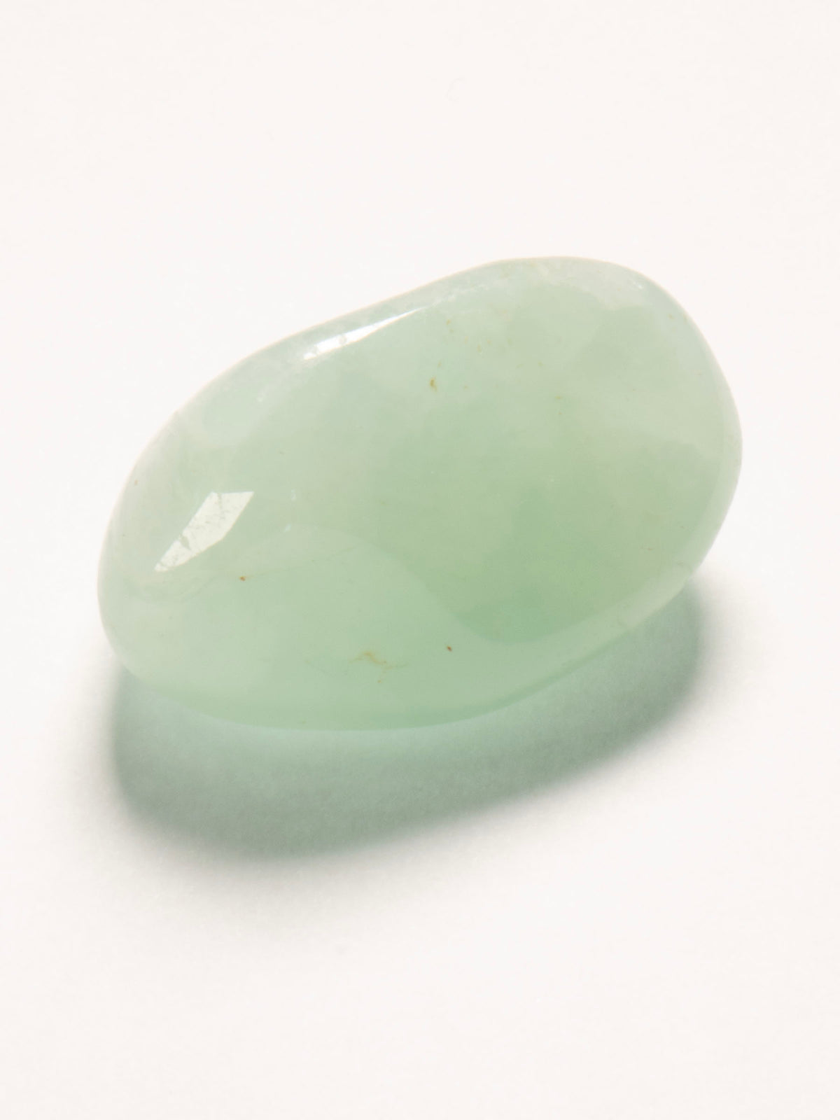 Muscat-Green Prehnite Polished Pebble 34mm 21g