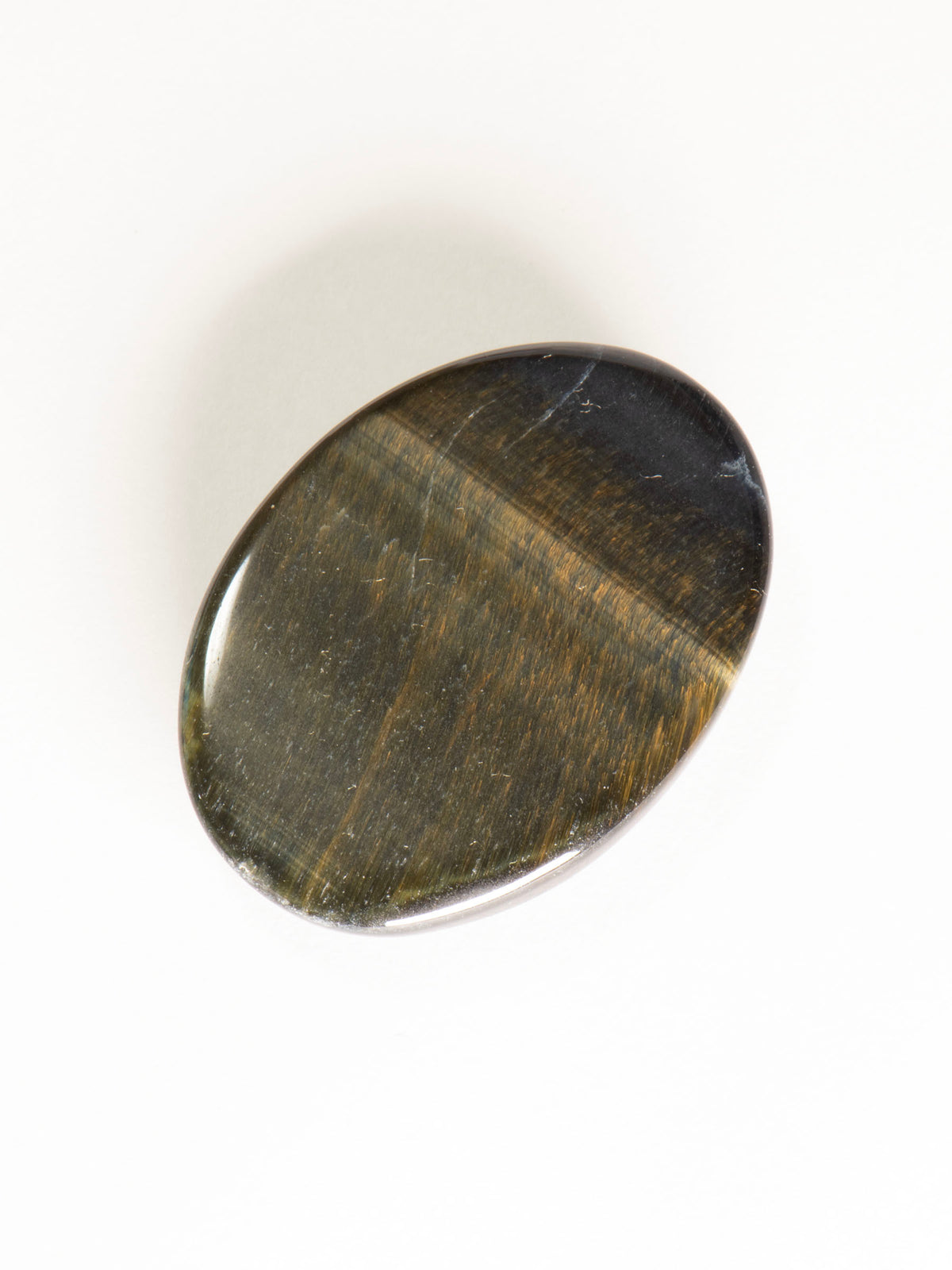 Cross-Chatoyant Tiger’s Eye Oval Cabochon 36mm 10g