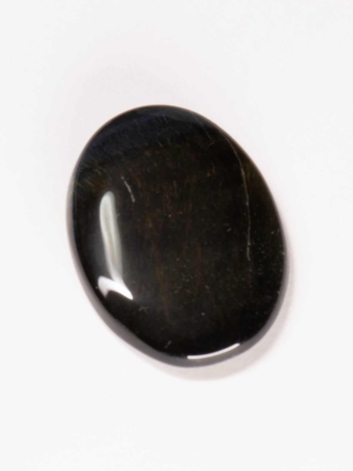 Cross-Chatoyant Tiger’s Eye Oval Cabochon 36mm 10g
