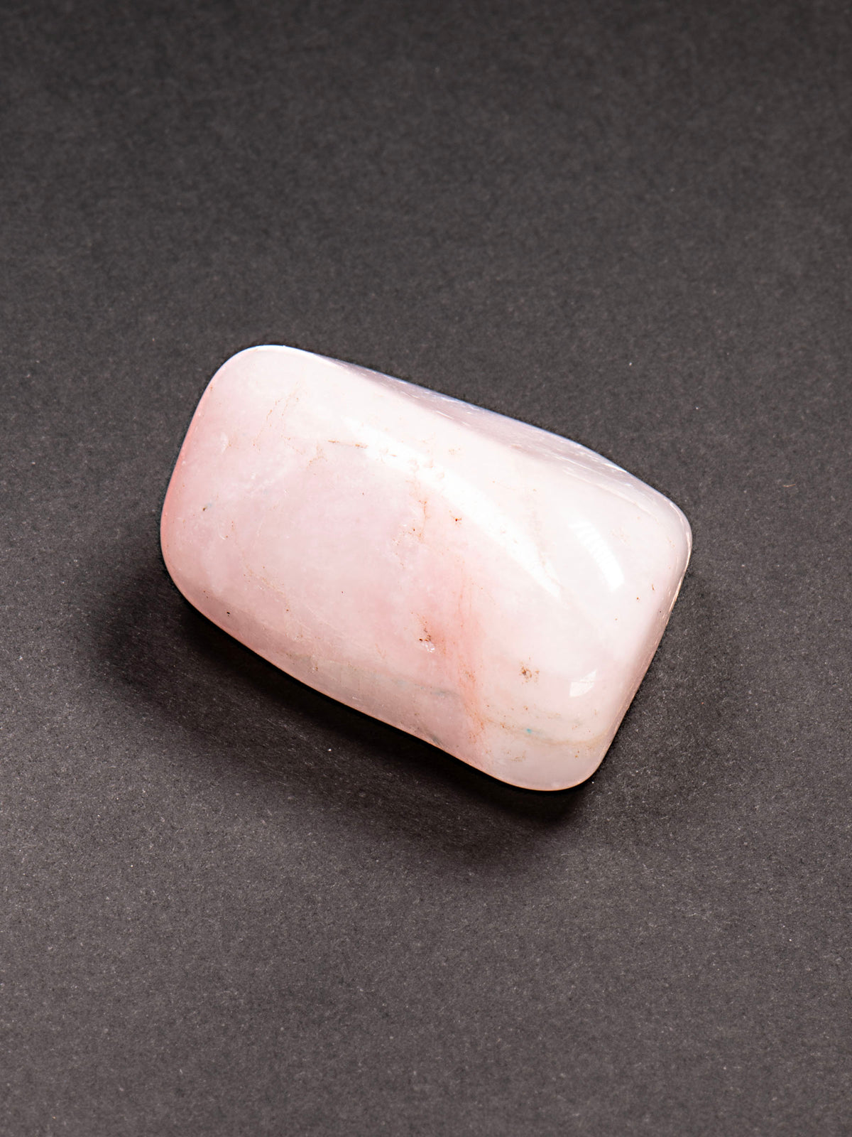 Soft Pink Petalite Polished Pebble from Namibia 35mm 21g