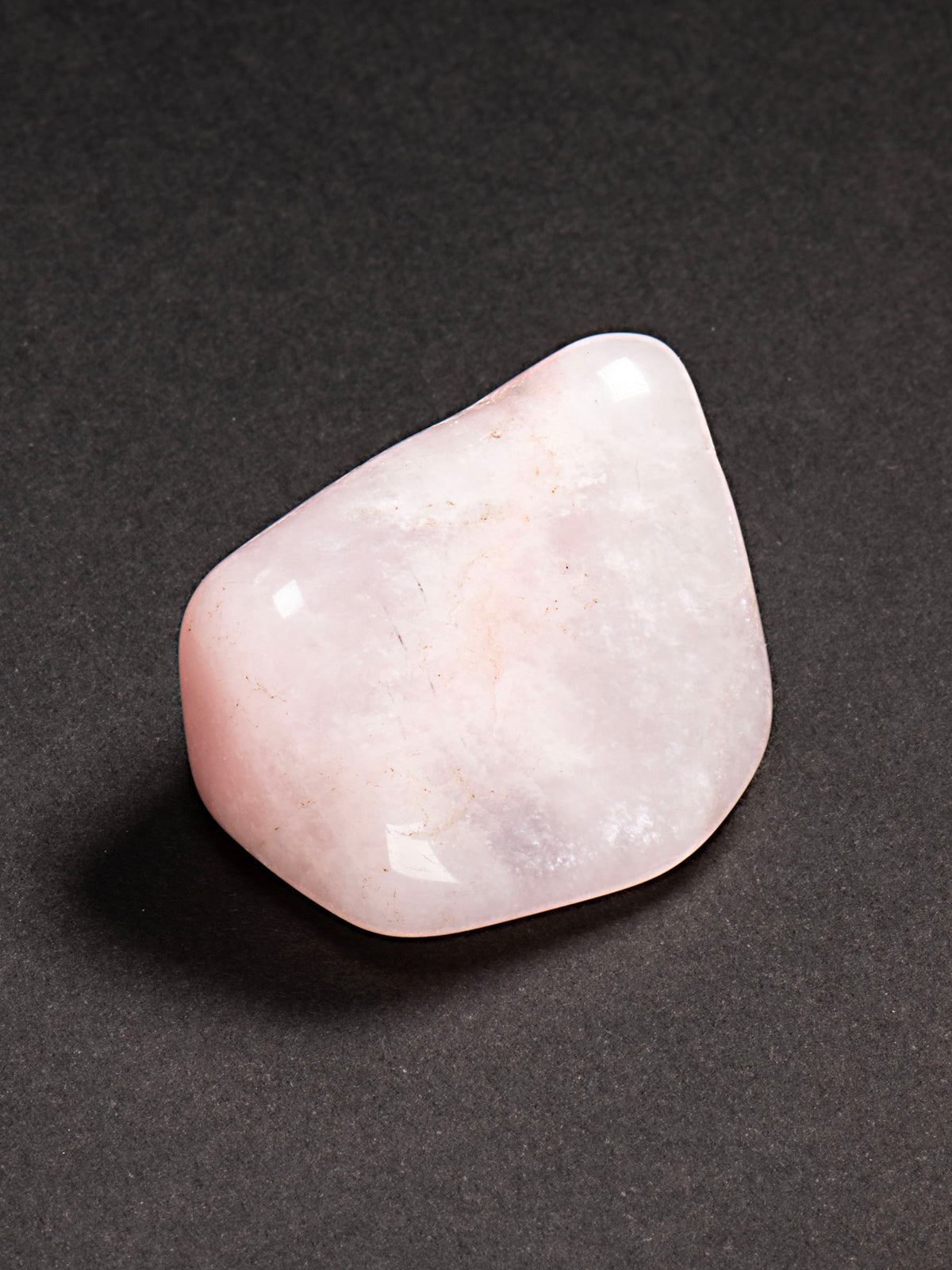 Soft Pink Petalite Polished Pebble from Namibia 35mm 21g