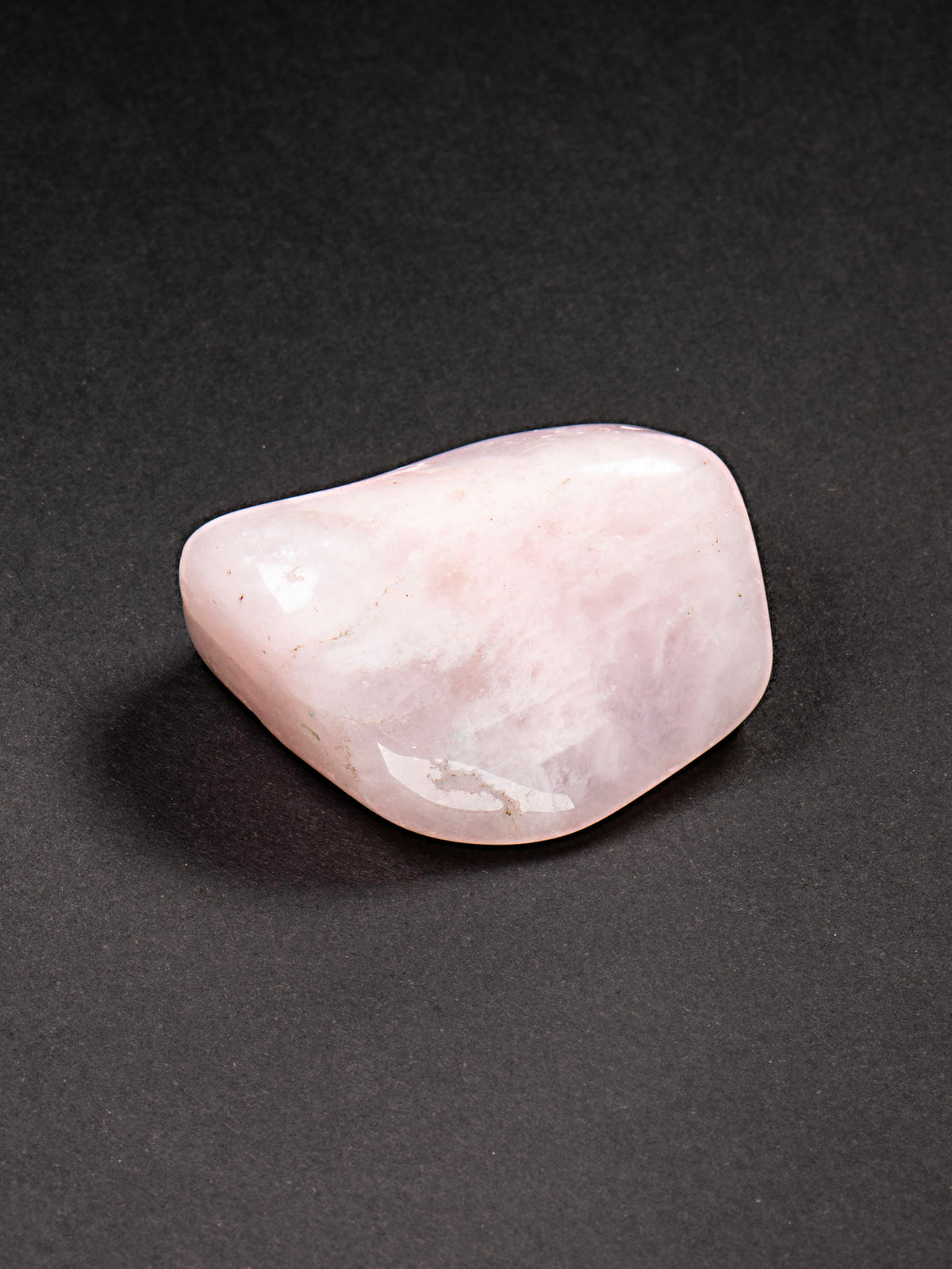 Soft Pink Petalite Polished Pebble from Namibia 35mm 21g