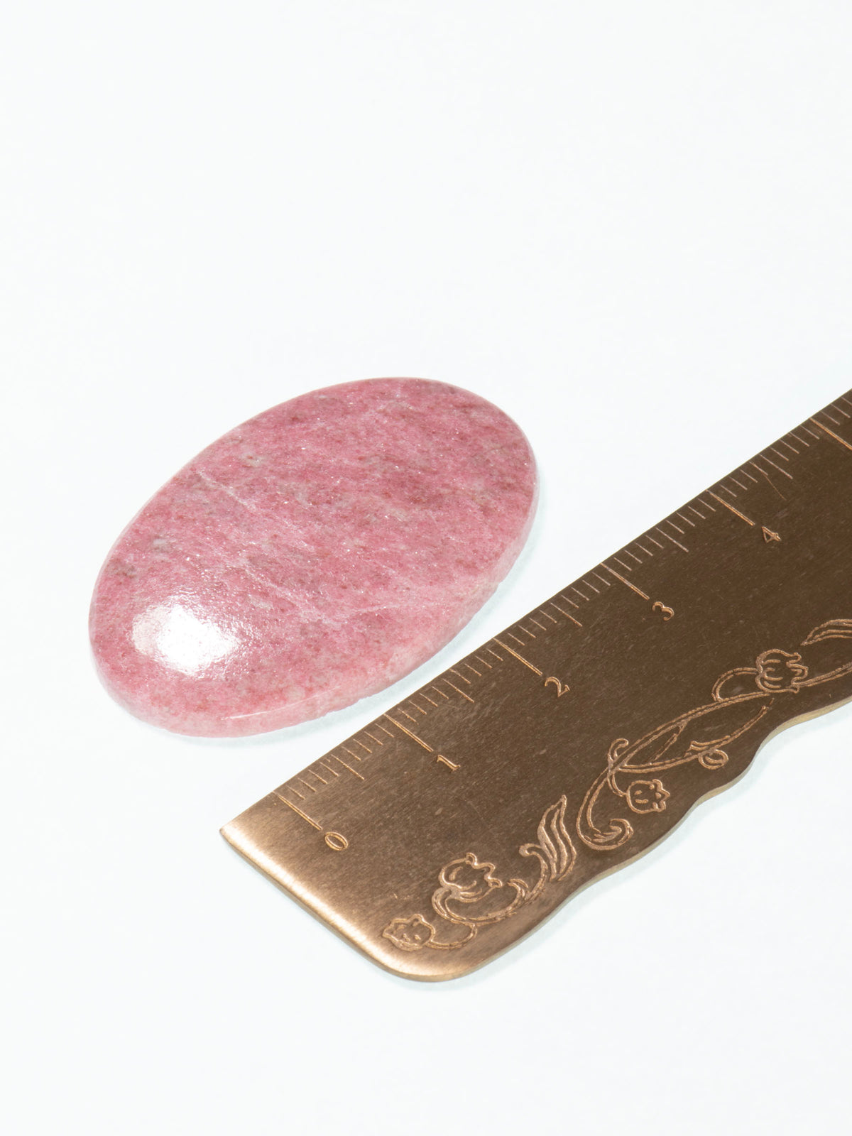 Norwegian Thulite Oval Cabochon 37mm 8g