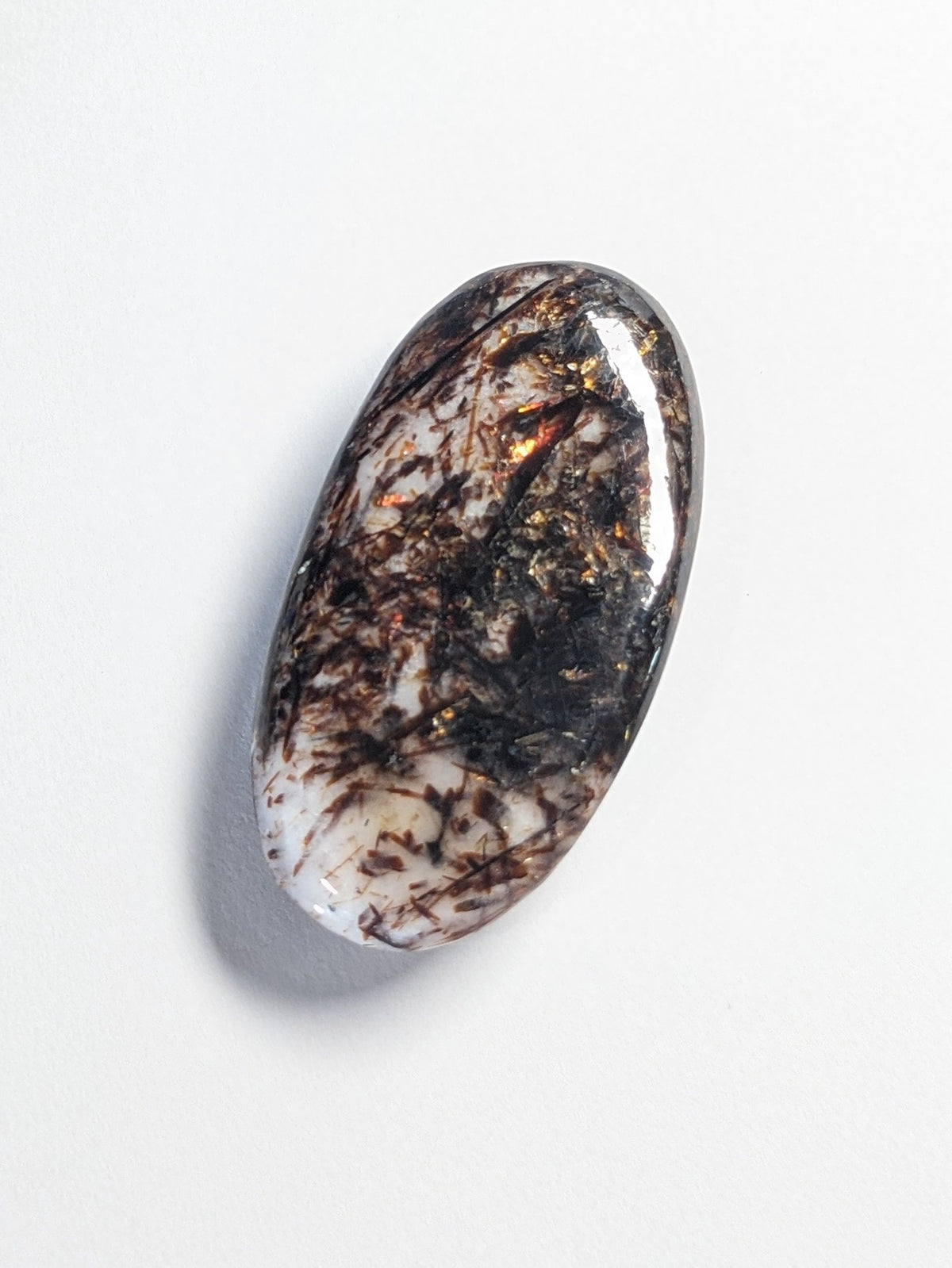 Astrophyllite Polished Stone — "Senko Hanabi" 45mm 17g