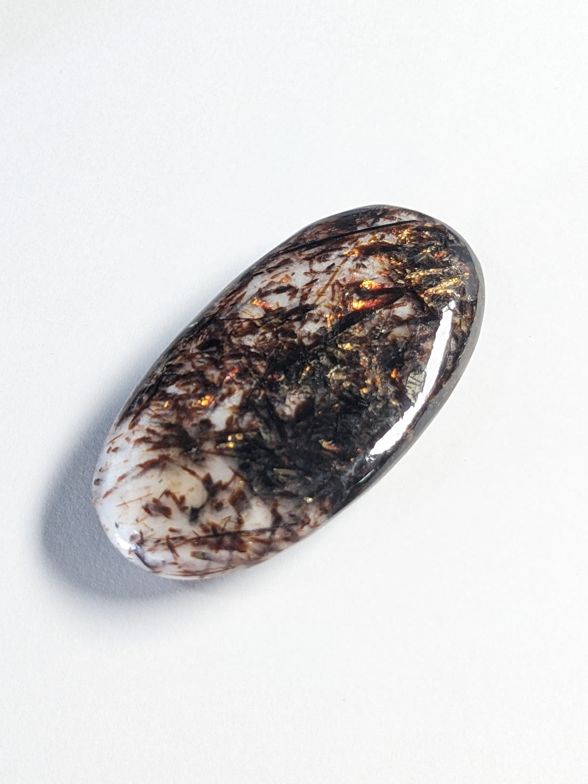Astrophyllite Polished Stone — "Senko Hanabi" 45mm 17g