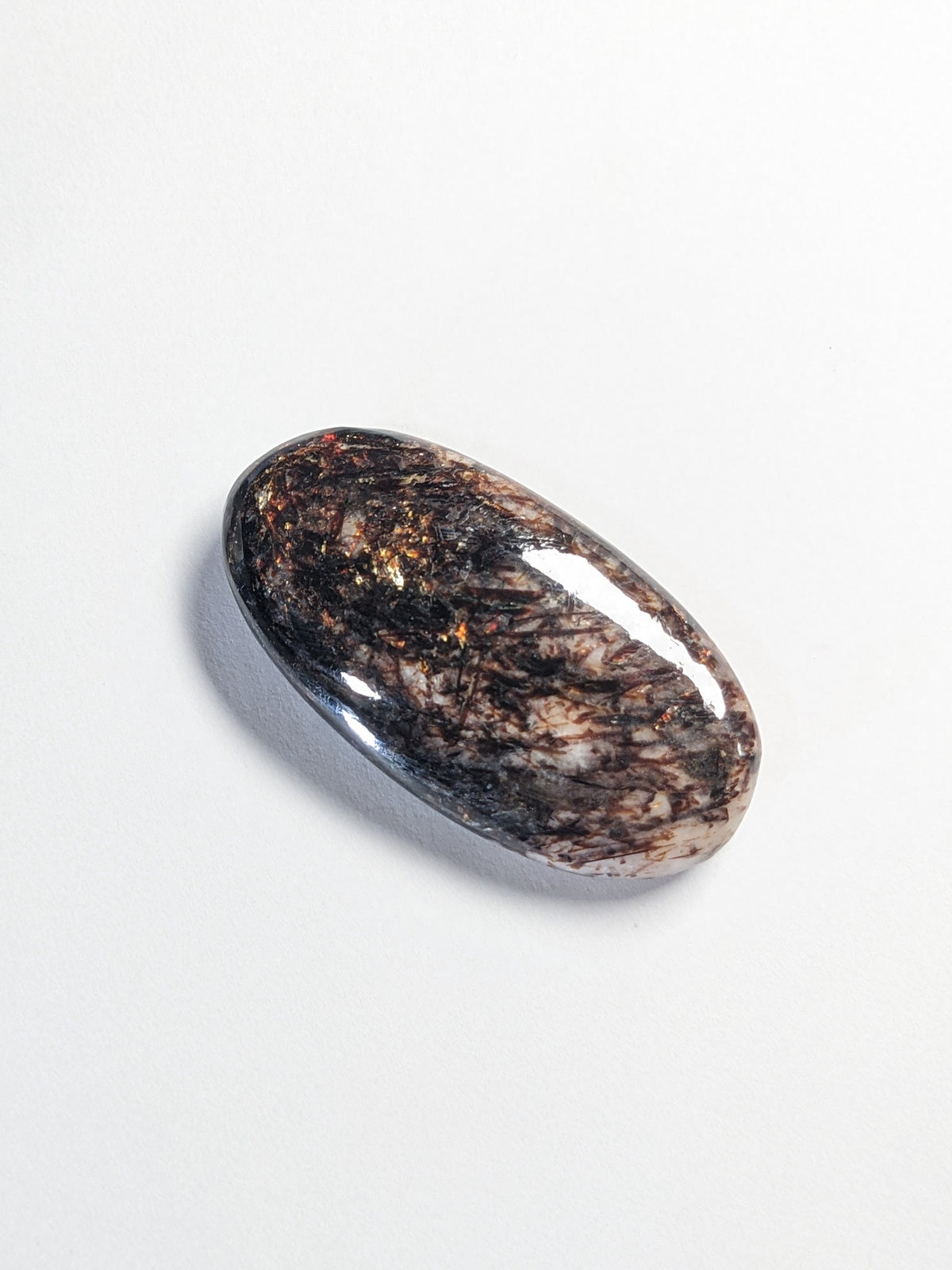 Astrophyllite Polished Stone — "Senko Hanabi" 45mm 17g