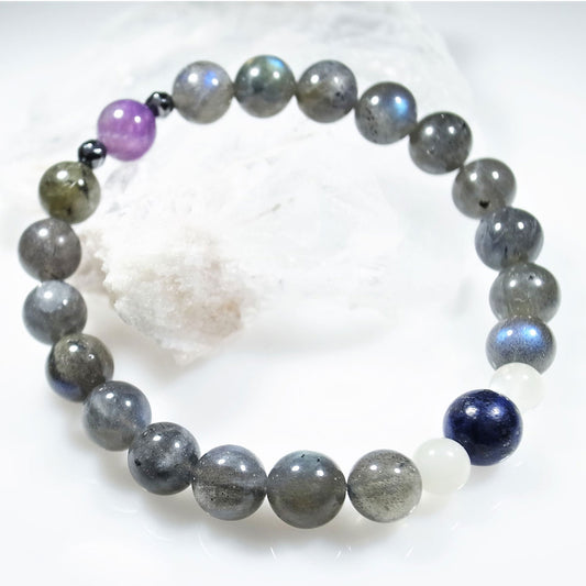 ラピスラズリ ラブラドライト ブレスレット 真実の探求