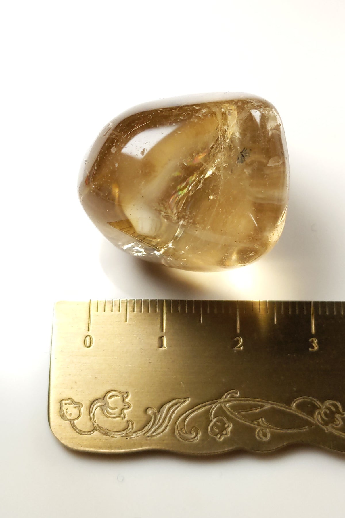 Natural Citrine Polished - DR Congo 29mm 24g