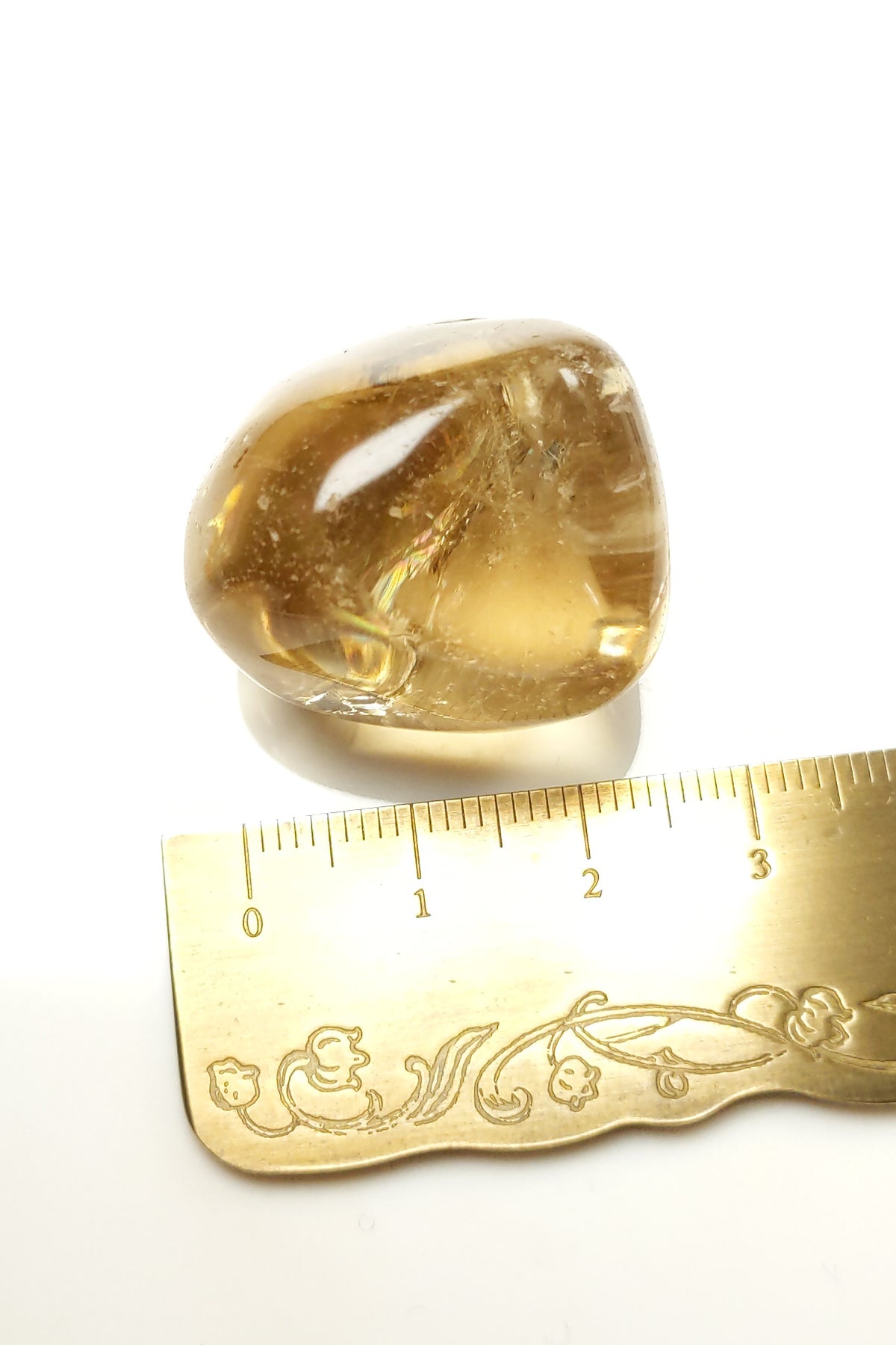 Natural Citrine Polished - DR Congo 29mm 24g