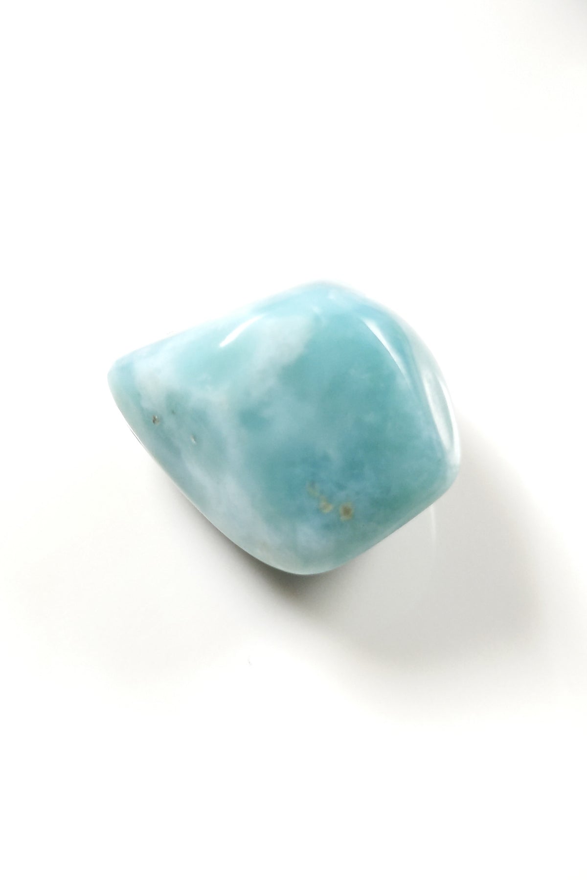 Polished Larimar with Gentle Water-Like Patterns 30mm 21g