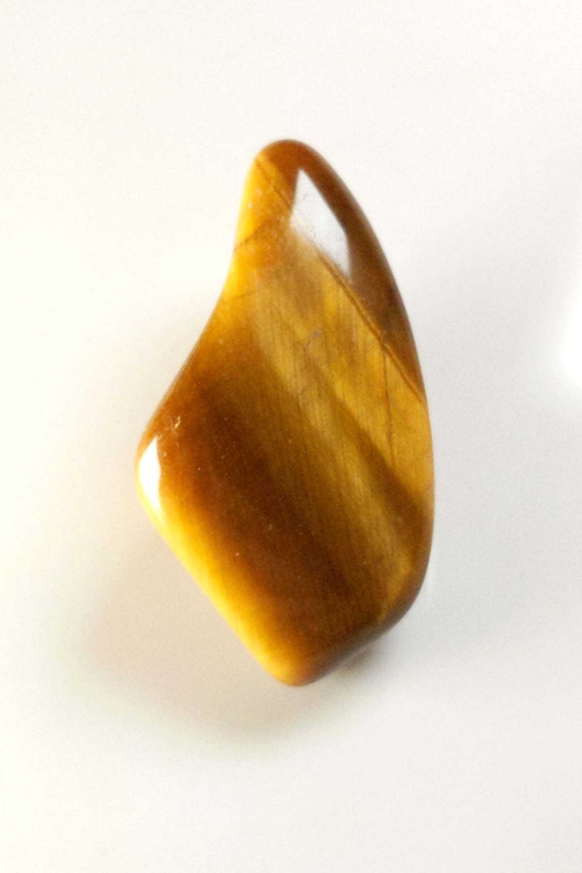 Tiger’s Eye Polished Pebble with Golden Bands 34mm 11g
