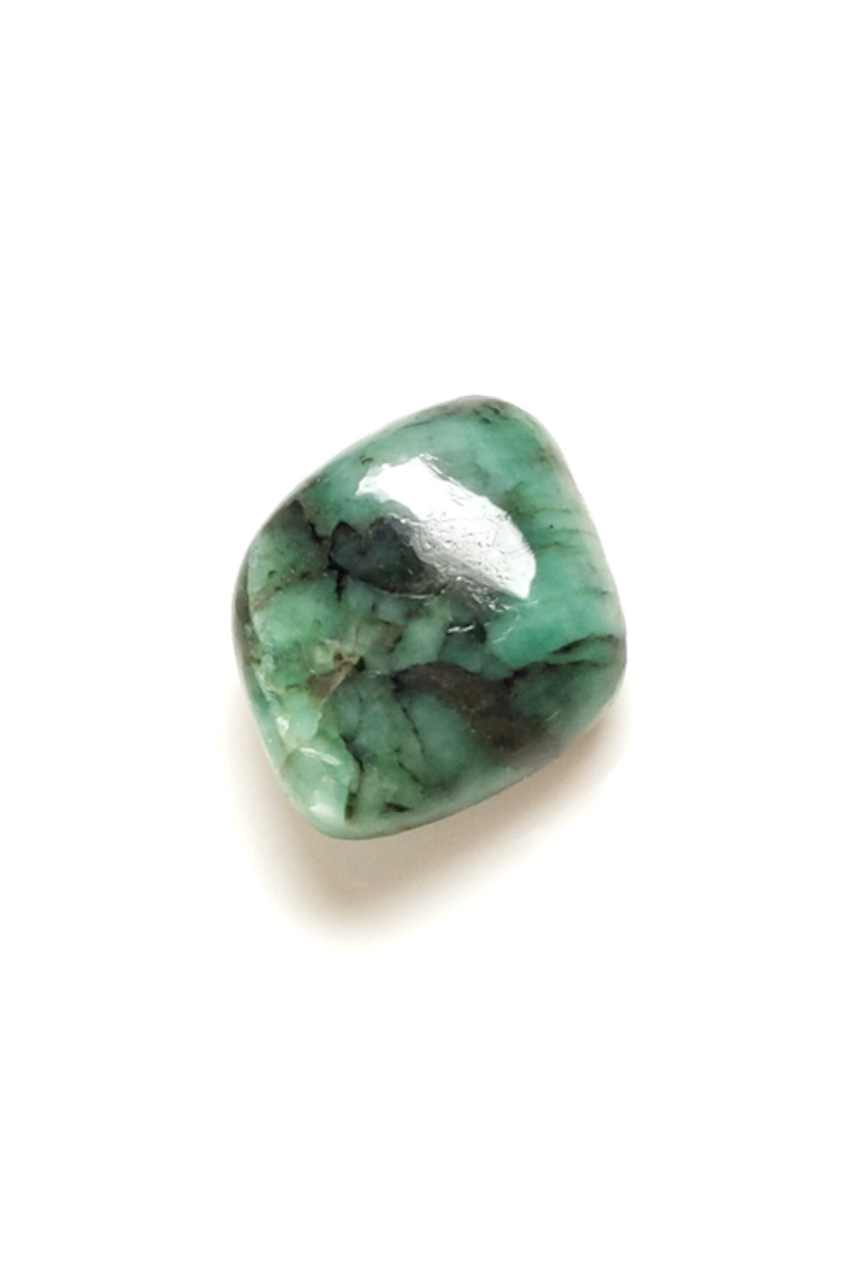 Brazilian Emerald Polished Pebble 24mm 6.7g