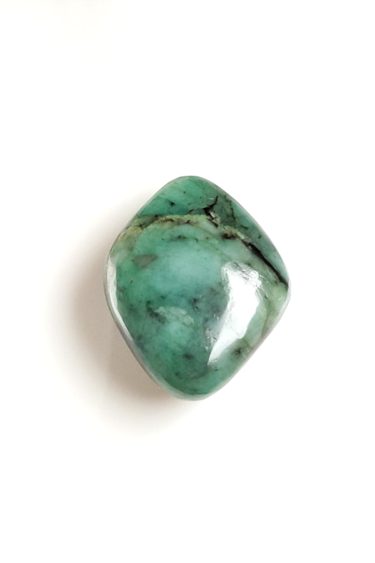 Brazilian Emerald Polished Pebble 24mm 6.7g