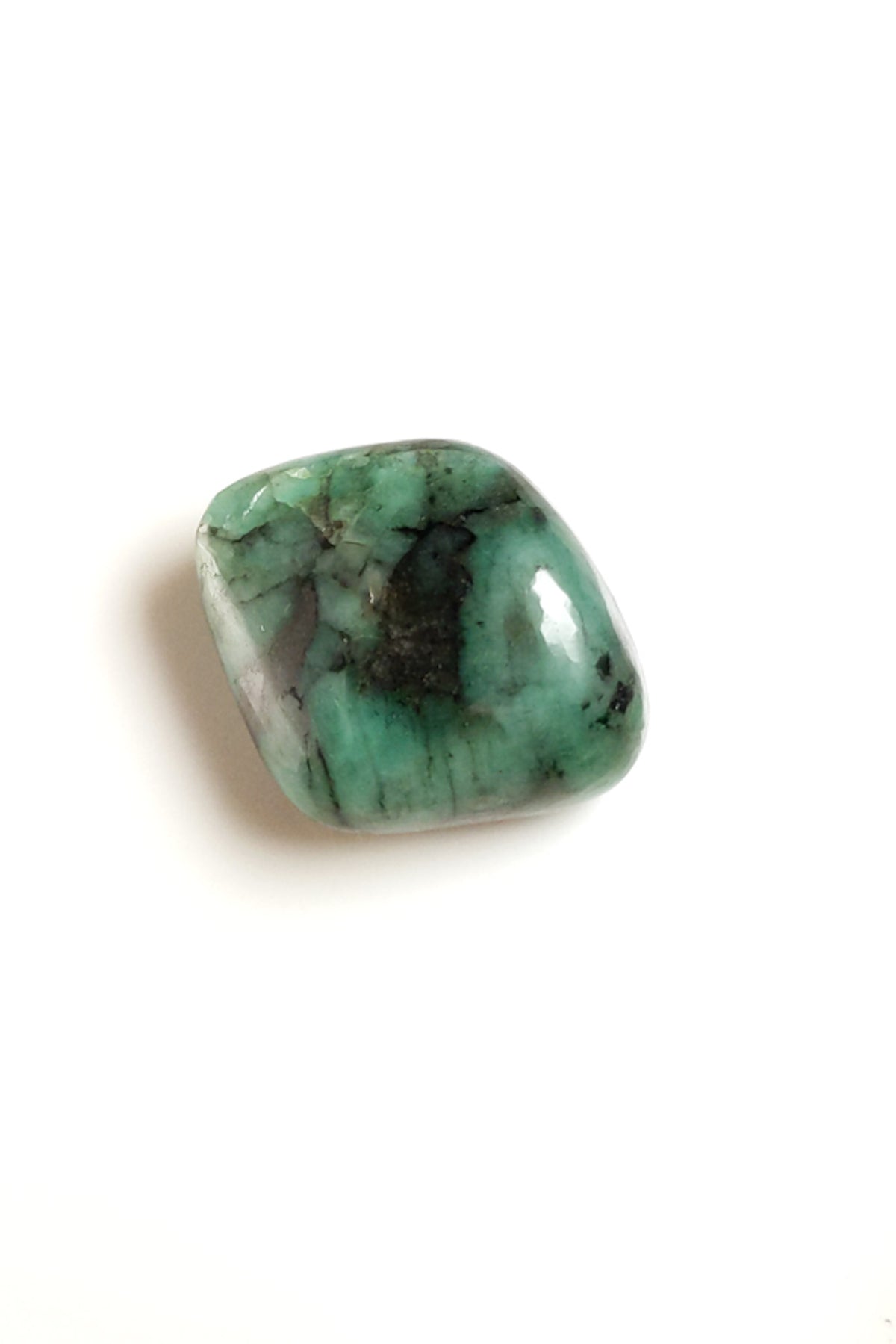 Brazilian Emerald Polished Pebble 24mm 6.7g