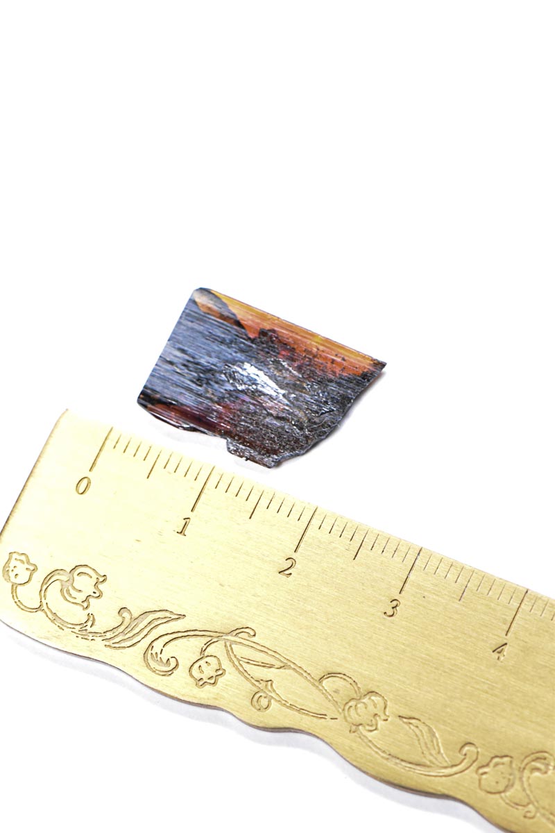 Brookite Crystal with Red-Orange Edges 18mm 0.67g