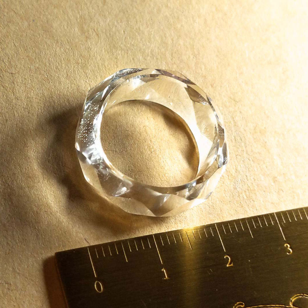 Faceted Ganesh Himal Quartz Ring 1g