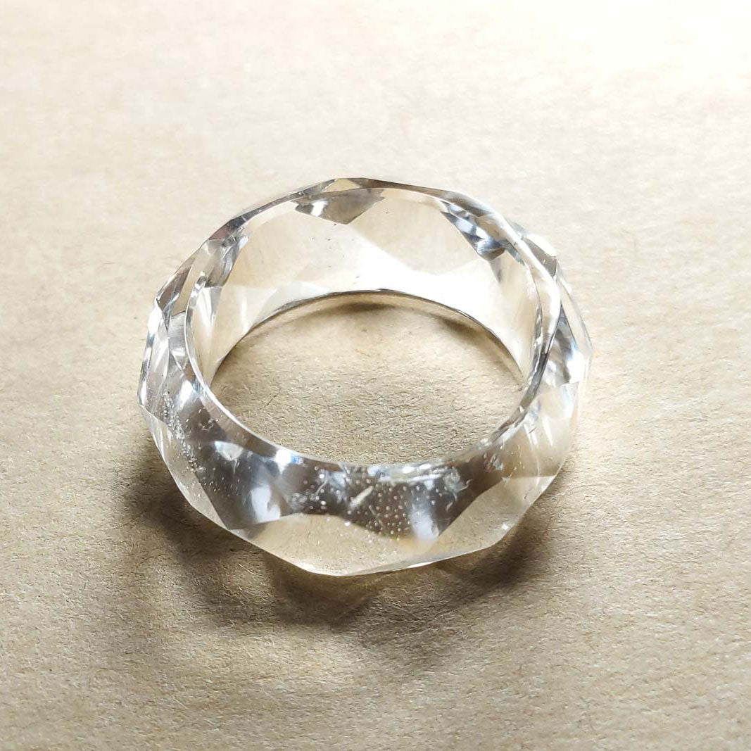 Faceted Ganesh Himal Quartz Ring 1g