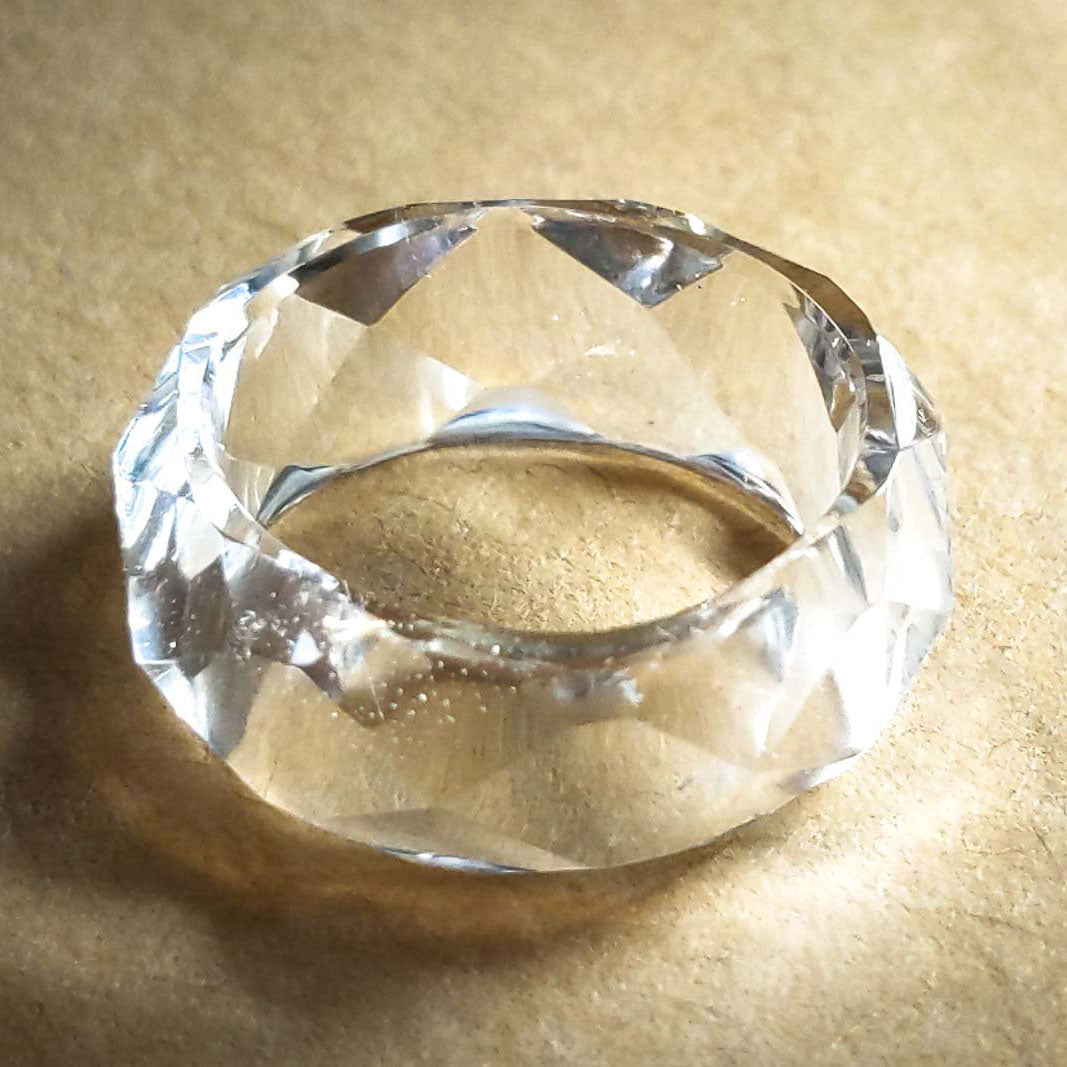 Faceted Ganesh Himal Quartz Ring 1g