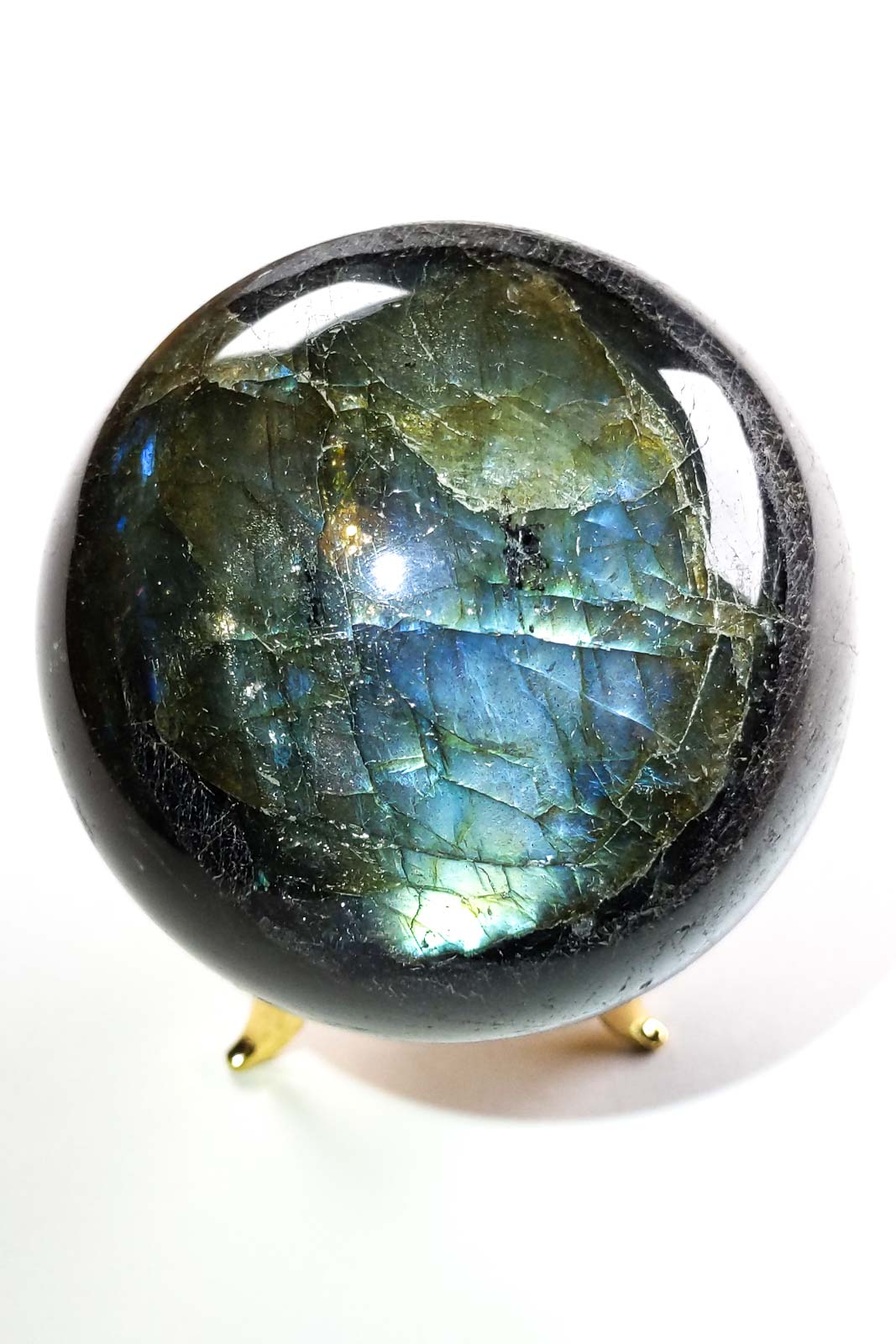 Dark Labradorite Galaxy Sphere