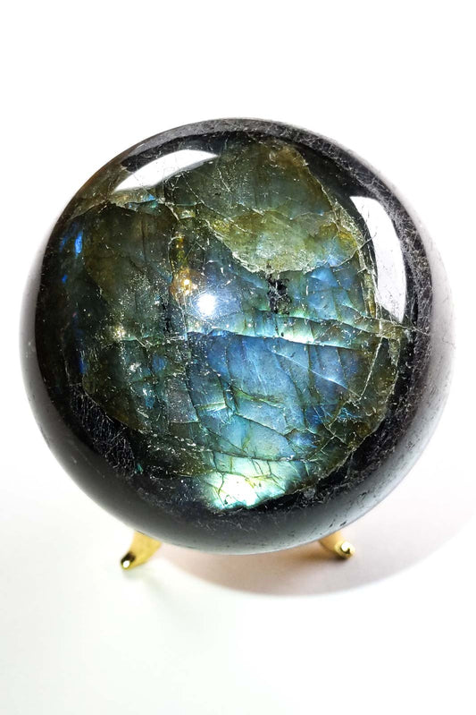Dark Labradorite Galaxy Sphere