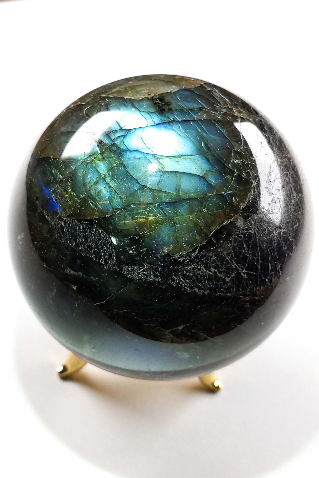 Dark Labradorite Galaxy Sphere