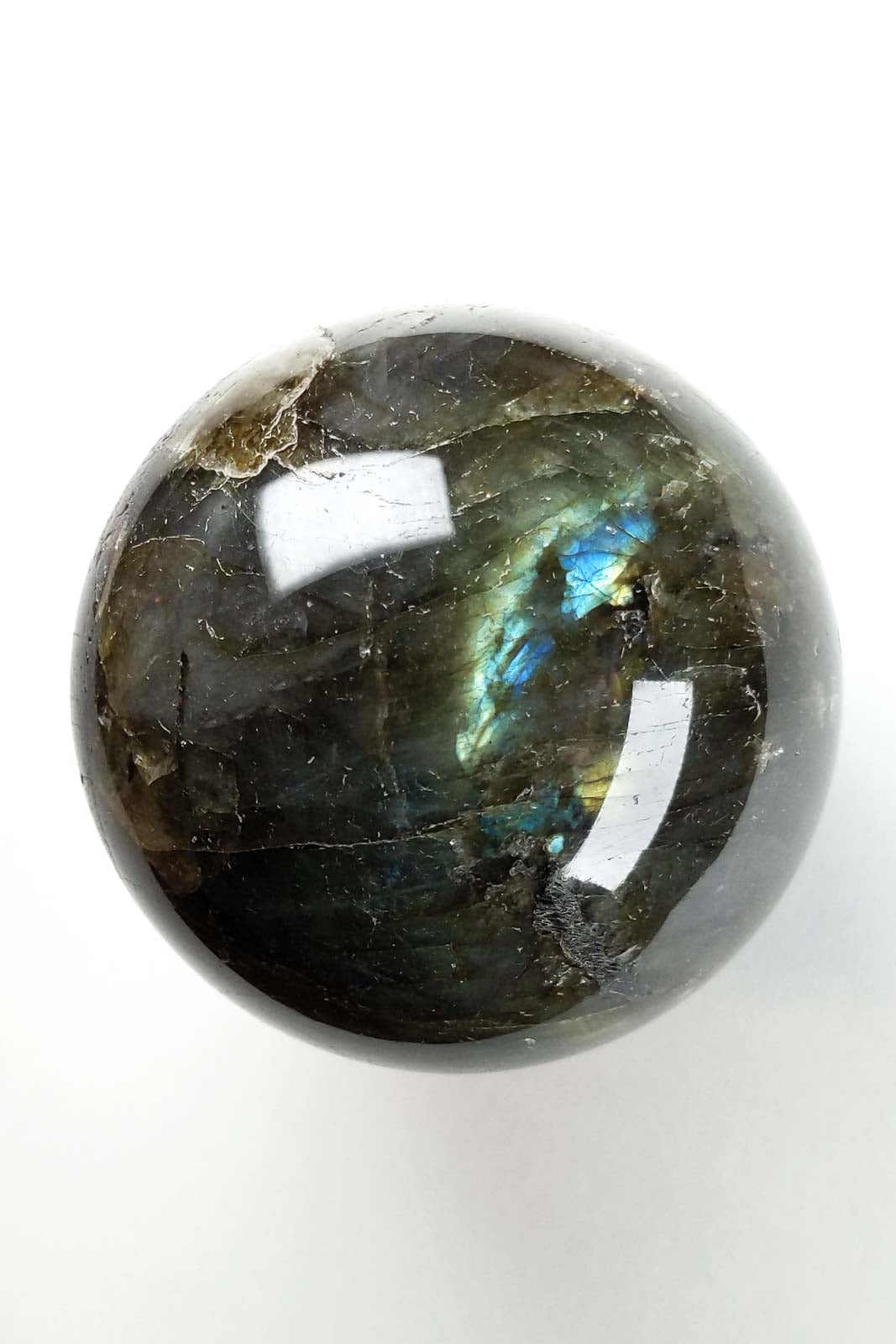 Dark Labradorite Galaxy Sphere