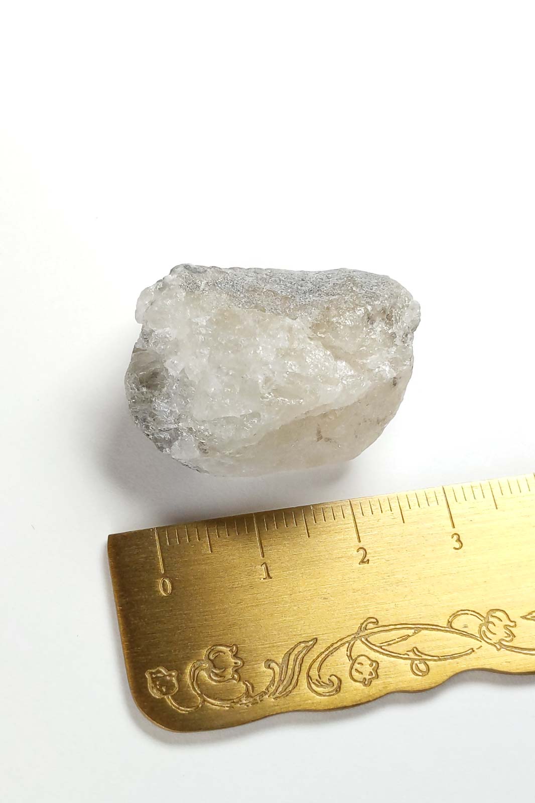 Russian Phenakite with an Ice-Like Surface 30mm 14.9g