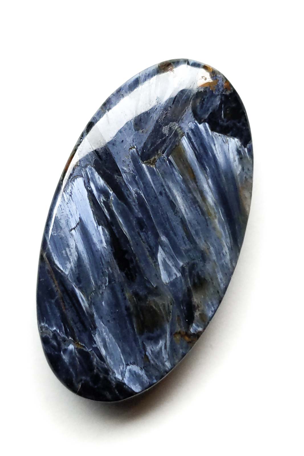 Pietersite Oval Cabochon with Blue-White Chatoyancy 35mm 9g