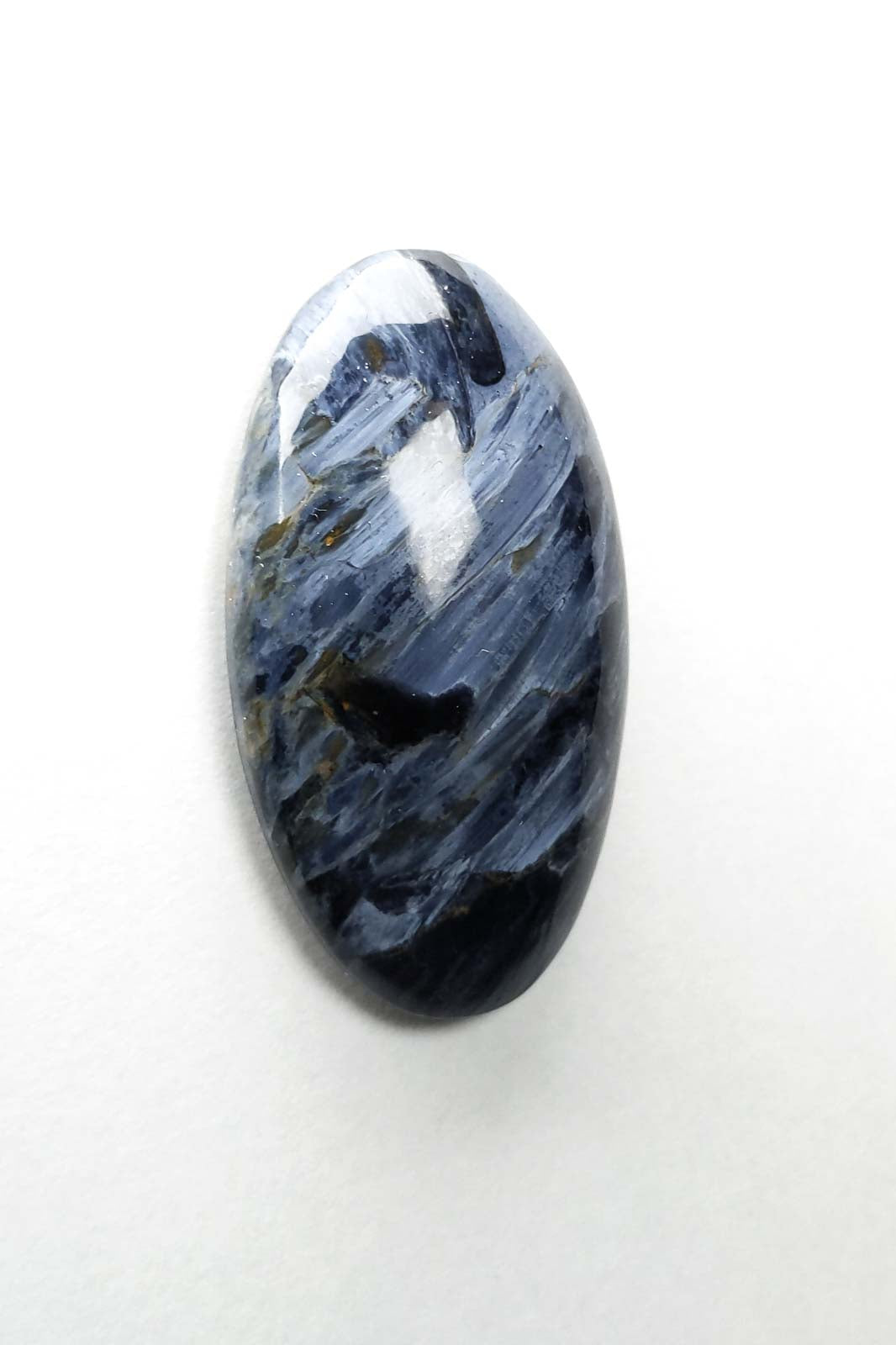 Pietersite Oval Cabochon with Blue-White Chatoyancy 35mm 9g