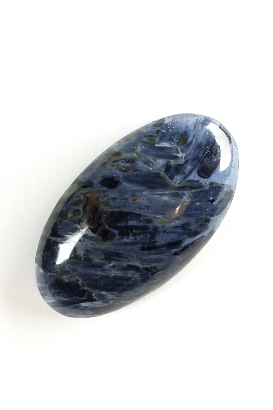 Pietersite Oval Cabochon with Blue-White Chatoyancy 35mm 9g